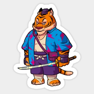 Trigo, The Samurai Tiger Sticker